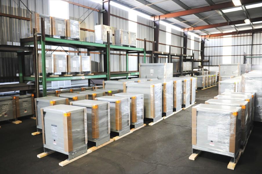 Transformer manufacturing warehouse supporting MGM Bull Rush rapid production program