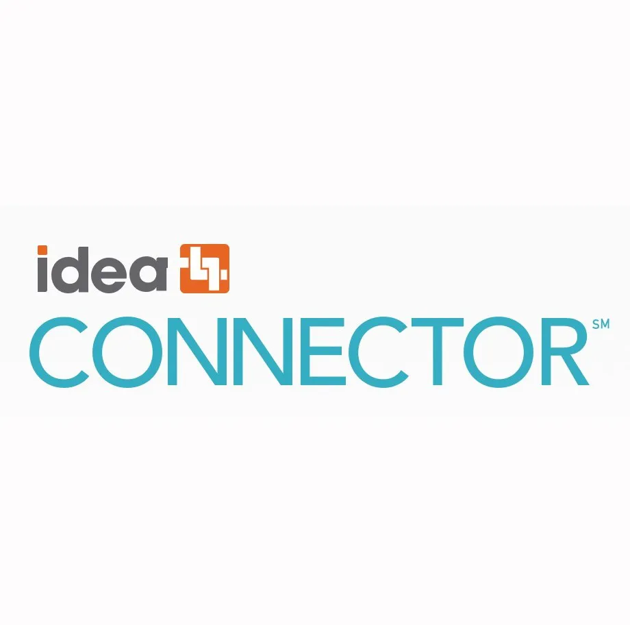 IDEA Connector platform logo with orange and teal branding
