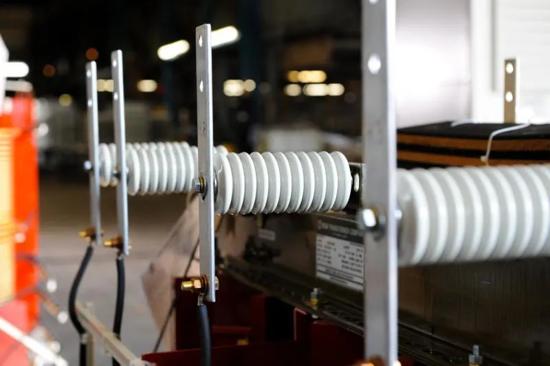 High-voltage electrical coil transformer equipment in manufacturing facility