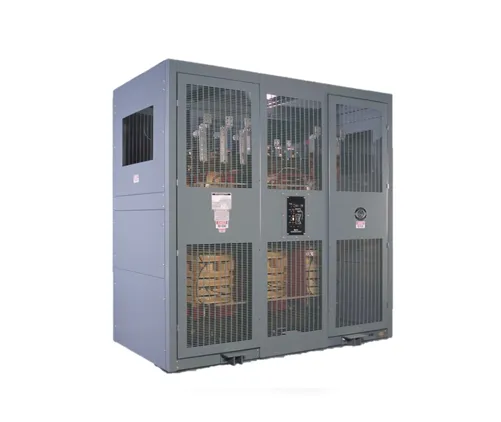 Medium-voltage dry substation with ventilated enclosure and internal transformer components