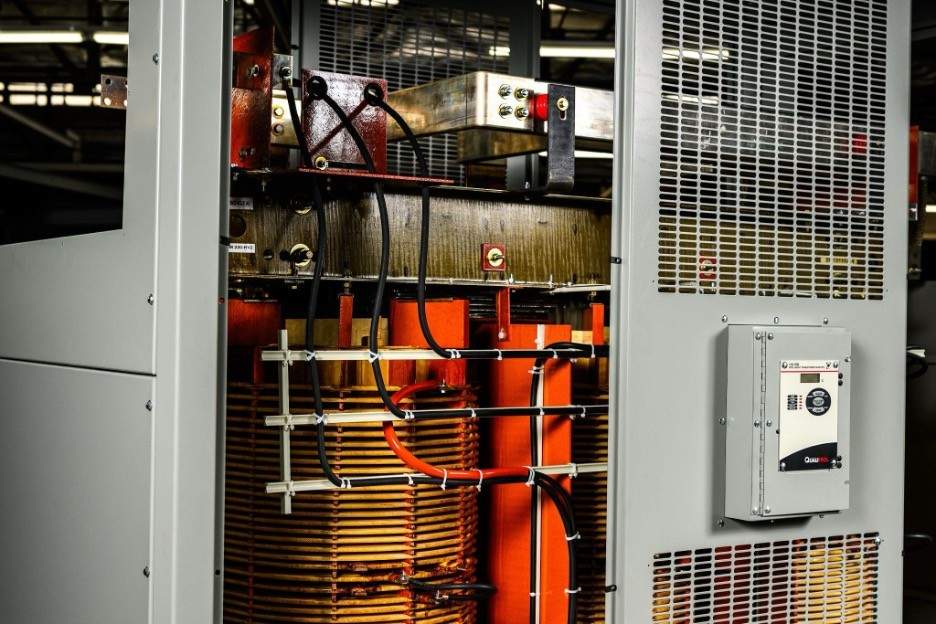 Industrial power transformer demonstrating the science behind transformer noise